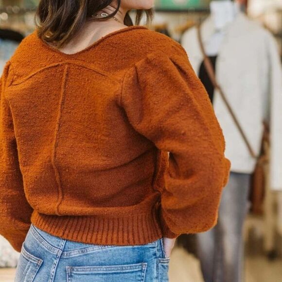 Free People Reverie V-Neck Sweater - Picture 3 of 11